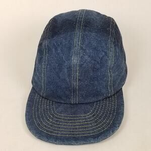 Samurai Jeans Hat Cap Fitted Mens Blue Denim Workwear Made in Japan Otokogi 15oz